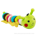 plush caterpillar shape stuffed squeaky dog chew toys